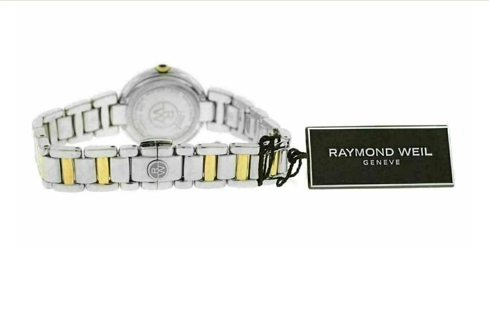 Reloj Raymond Weil Brillo Blanco Madreperla Cuadrante Damas Artículo No. 1600-SPS-009 Foto 4 de 4