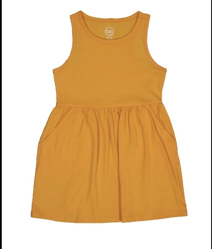 Wonder Nation Girl’s Pumpkin Sleeveless  Dress Size XXL (18) NEW