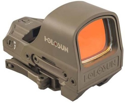 Holosun HS510C 1x, Open Reflex Sight, Red 2 MOA dot 65 MOA Circle : HS510C FDE