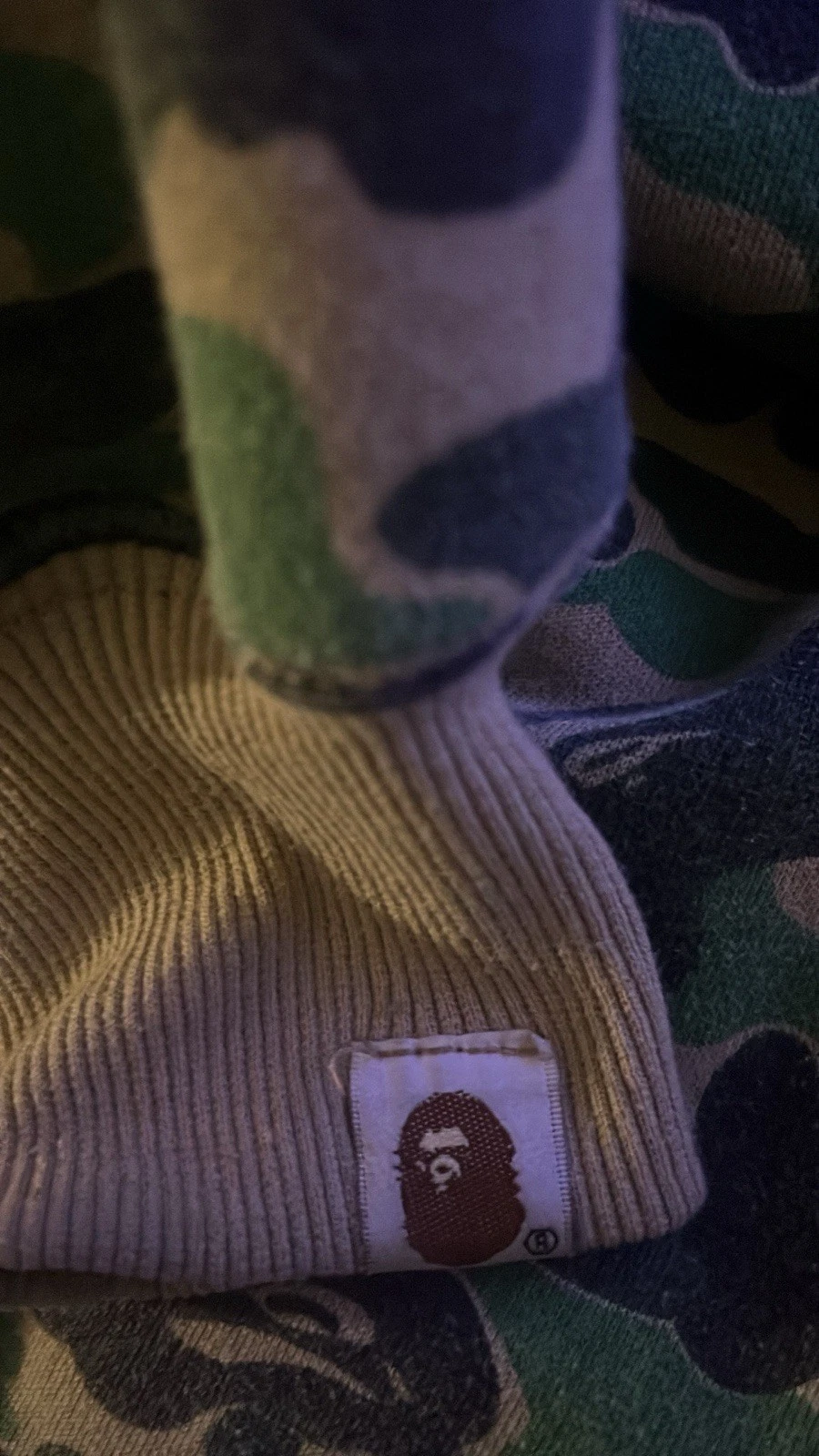 A BATHING APE (BAPE) Felpa con cappuccio scimmia da bagno verde taglia piccola BAPE