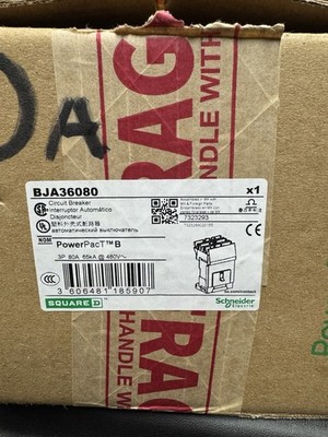 New Square D BJA36080 Circuit Breaker 80A 3P 65K@480V