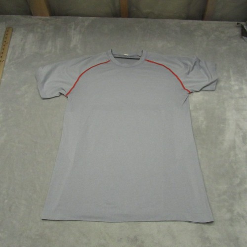 Lululemon Shirt Men Small Gray Metal Vent Tech Short Sleeve Wicking Workout Gym