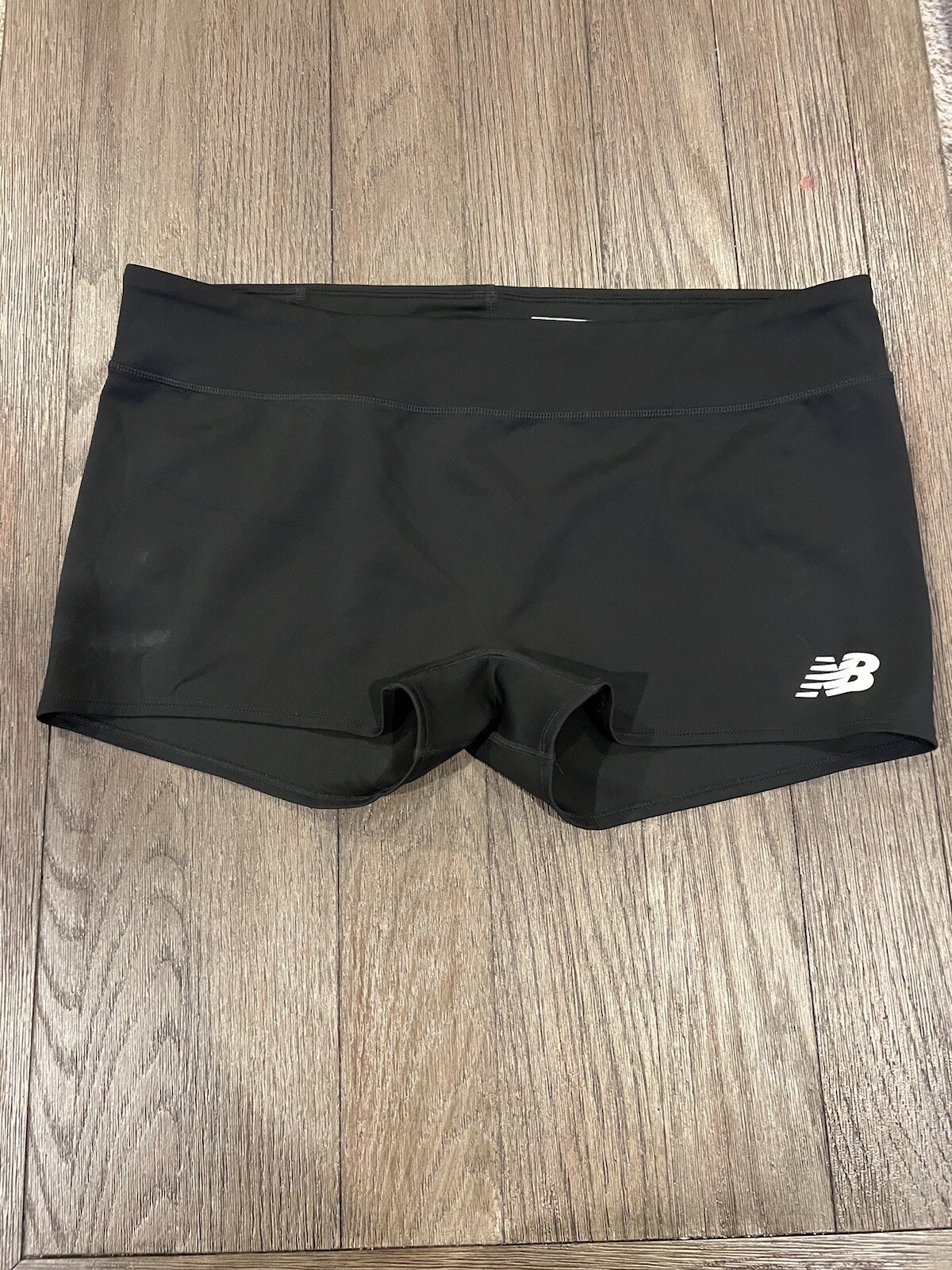 Womens New Balance Spandex Running Compression Biker Shorts Black 2xL-image