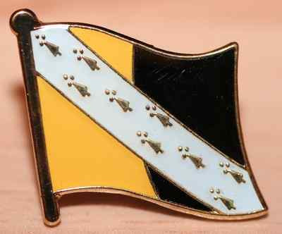 Norfolk England County Flagge Emaille Pin Anstecker UK Great Britain