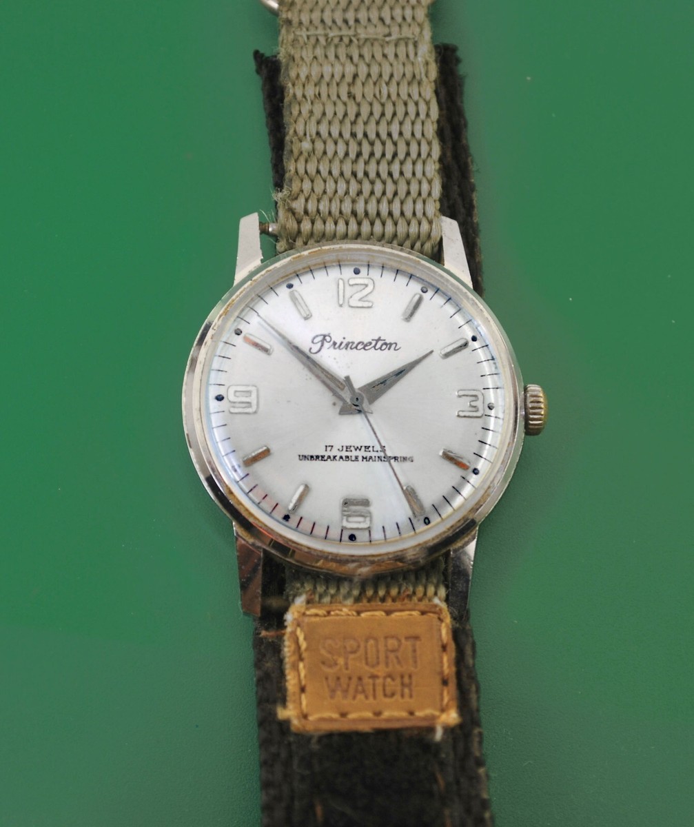 Vintage 50s Manual Wind PRINCETON Men's Sport Watch Original Dial