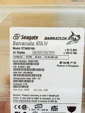 *New* Seagate (ST340016A) 40GB, 7200RPM, 3.5" Internal Hard Drive