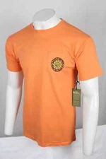 Parks Project Men's T Shirt Fun Suns Leave it Better Medium Pocket Burnt Orange