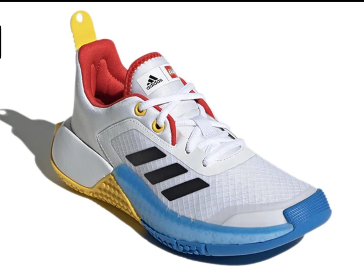 ADIDAS LEGO J SPORT BIG KID u0026#039;WHITEu0026#039; CLOUD WHITE/CORE FX2867 Youth  5.5 NEW In Box | eBay