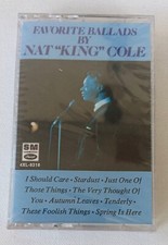 Favorite Ballads By Nat "King" Cole Cassette - 1982 Capital Records NEW SEALED