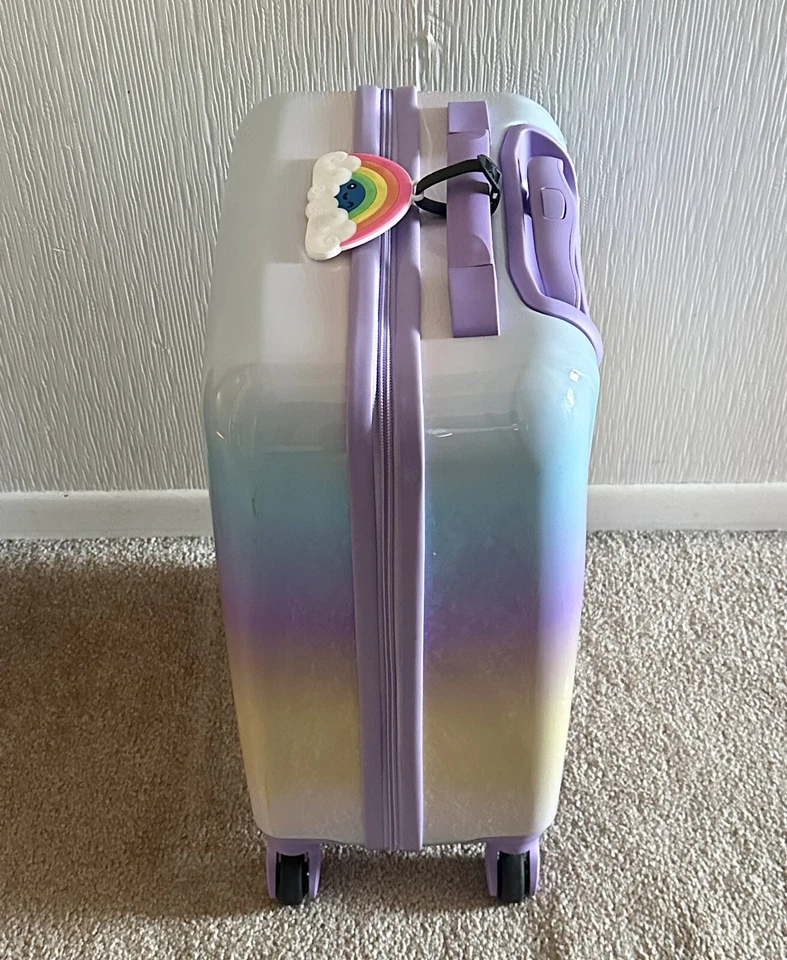 Target Girls Multicolor Hardshell Carry-On Spinner Suitcase w/ Arc Luggage Tag - Image 3 of 4