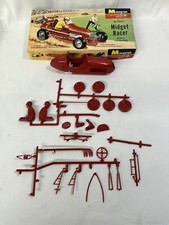 Vintage Monogram All Plastic Exact Scale Midget Racer Model Plastikit PC1 98