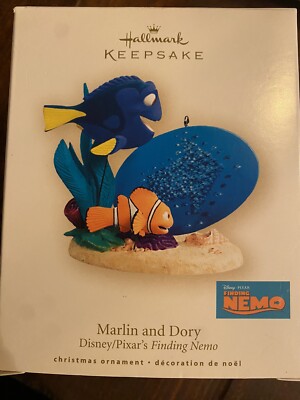 2007 Hallmark Keepsake Christmas Ornament Marlin Dory Disney Pixar Finding Nemo