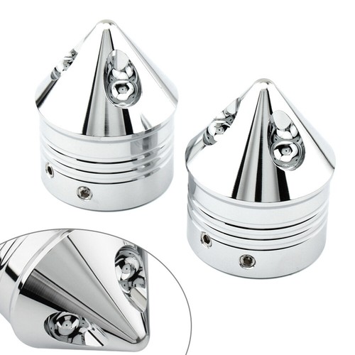 Front Wheel Axle Nut Cover Cap For Harley Touring Road Glide Dyna