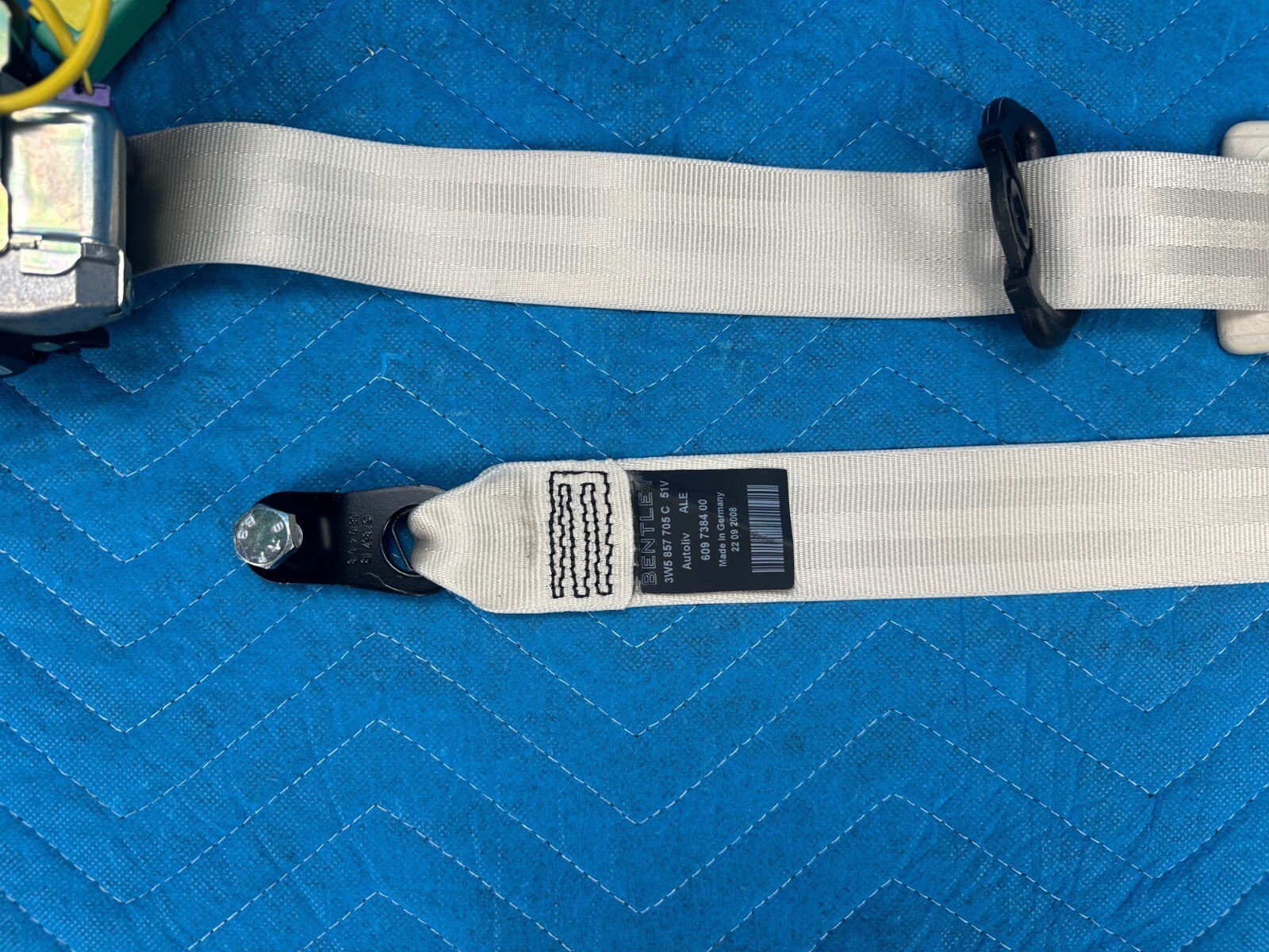 Bentley Continental Flying Spur Front Driver's Seat Belt Ivory 29k 2006-2012 OEM