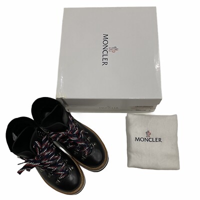 MONCLER Blanche Ankle Hiking Winter Boots Velvet Black MONCLER Blanche Ankle Hiking Winter Boots Velvet Black
