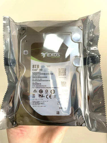 ST8000NM0075 SAS 8TB For Seagate Exos 1RM212 7E8 7.2K 12Gb/s 3.5" Hard Drive NEW - Afbeelding 2 van 2