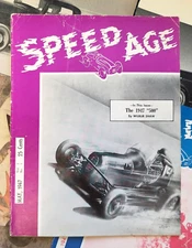 Speed Age Magazine 1947 #First Issue Auto Racing Indy 500 Daytona Motorcycle vtg