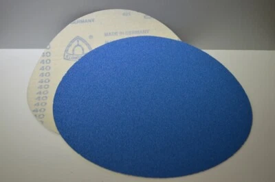 Klettscheibe 250 mm Schleifscheibe Klingspor Schleifpapier Zirkon Körnung n.Wahl