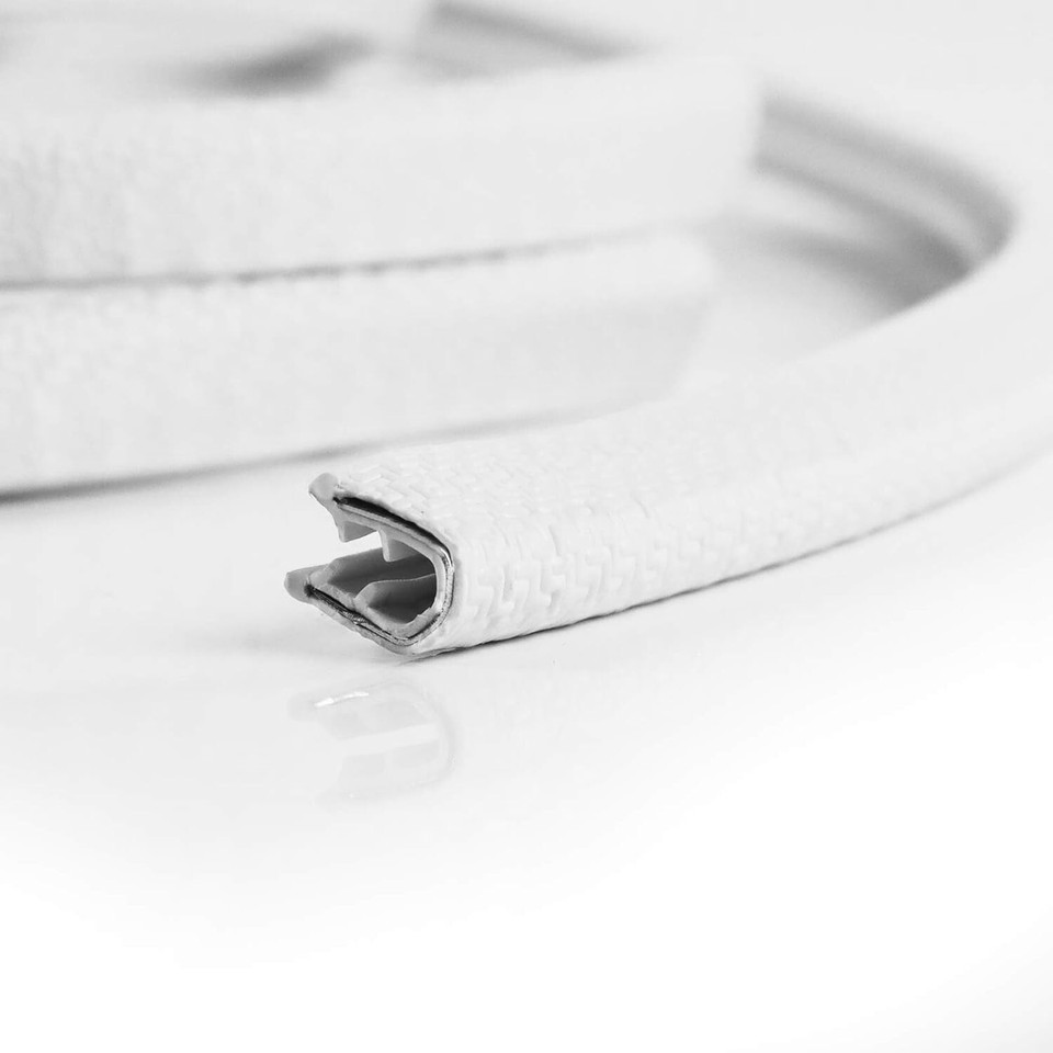 Soft Rubber Flexible White Door Edge Guard Scratch Paint Protection