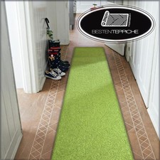 Moderne Läufer grün Teppich Korridor Flur Diele Breite 50, 60, 70, 80, 90 100 cm