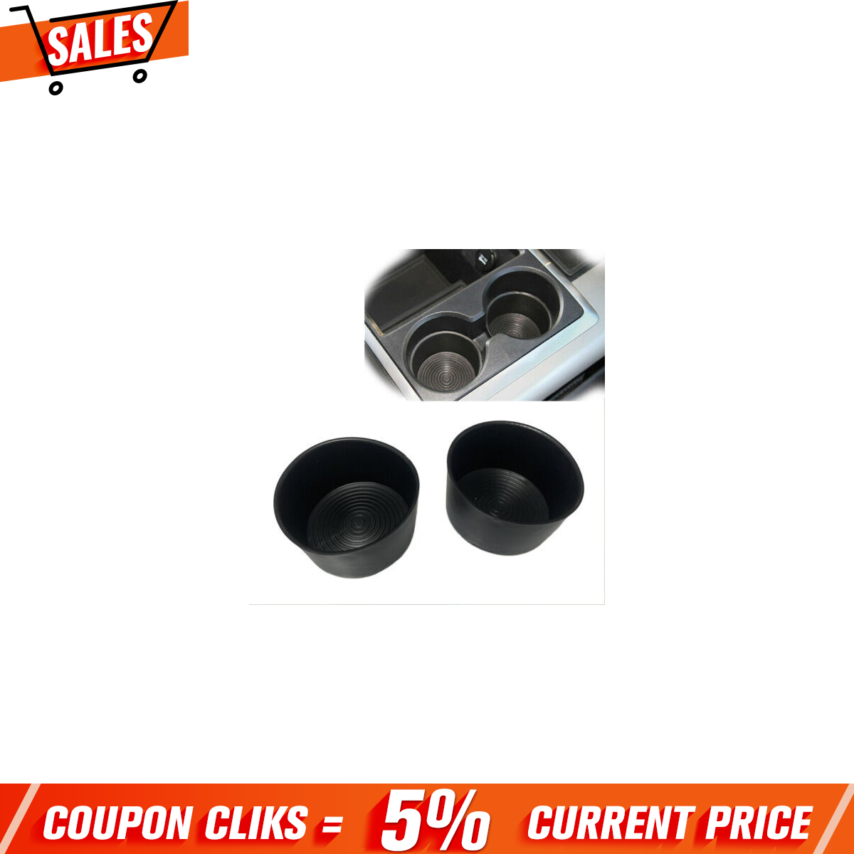 For 09-16 Dodge Ram 1500 2500 3500 Center Console Cup Holder Rubber Insert 2PCS - Foto 7