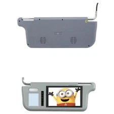For TV etc 2PcsPair 7" Car 2 Channel Video Sunvisor Rear View Mirror Lcd Monitor