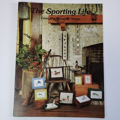 Green Apple The Sporting Life Cross Stitch Pattern Chart Mallard Duck Fish