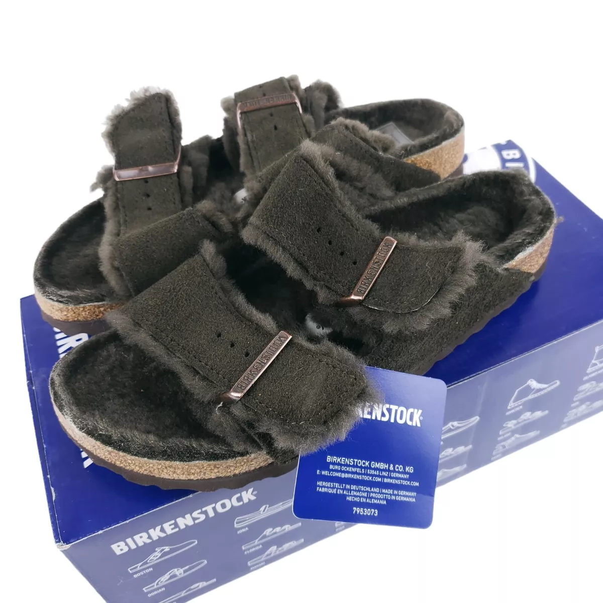 Birkenstock Arizona Shearling Suede Slipper