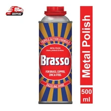 Brasso Metal Polish Liquid Cleans, Protect & Shine - 500 ml Free Shipping