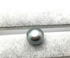 HUGE 13MM SOUTH SEA TAHITIAN GENUINE SILVER GRAY ROUND LOOSE PEARL UNDRILLED 138