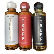 New TRUFF White & Black  Truffle, And Black Truffle  Infused Olive Oil Sauce