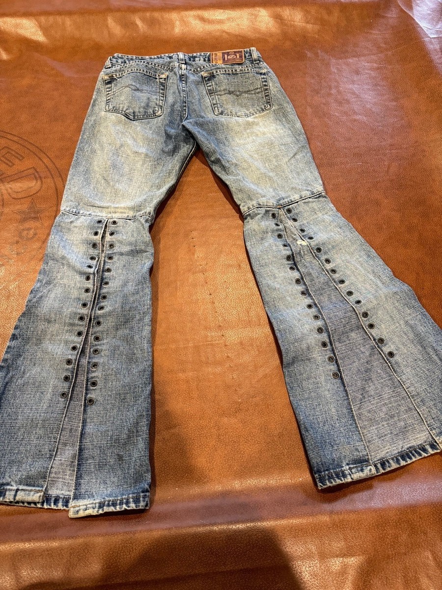 LEI Denim Flare Leg Jeans - Distress look- RN#89083 - Pre LEI Denim Flare Leg Jeans - Distress look- RN#89083 - Pre