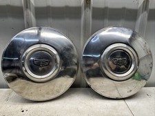 1972-1979 Ford Chrome Dog Dish Hubcaps 11 14 Set Of 2 Original Vintage