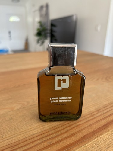 VINTAGE PACO RABANNE POUR HOMME EAU DE TOILETTE SPLASH 2 flüssige Unzen