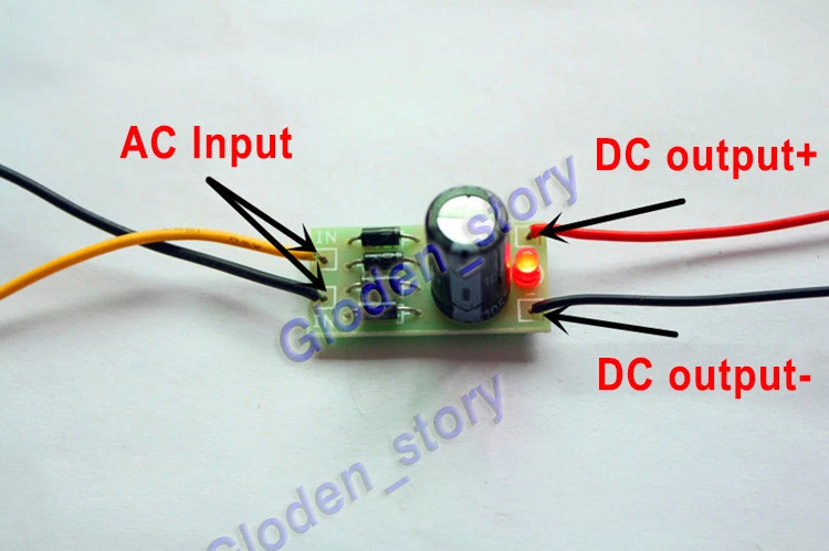 AC-DC Converter AC 6-32V 24V to DC 12V Full-bridge Rectifier