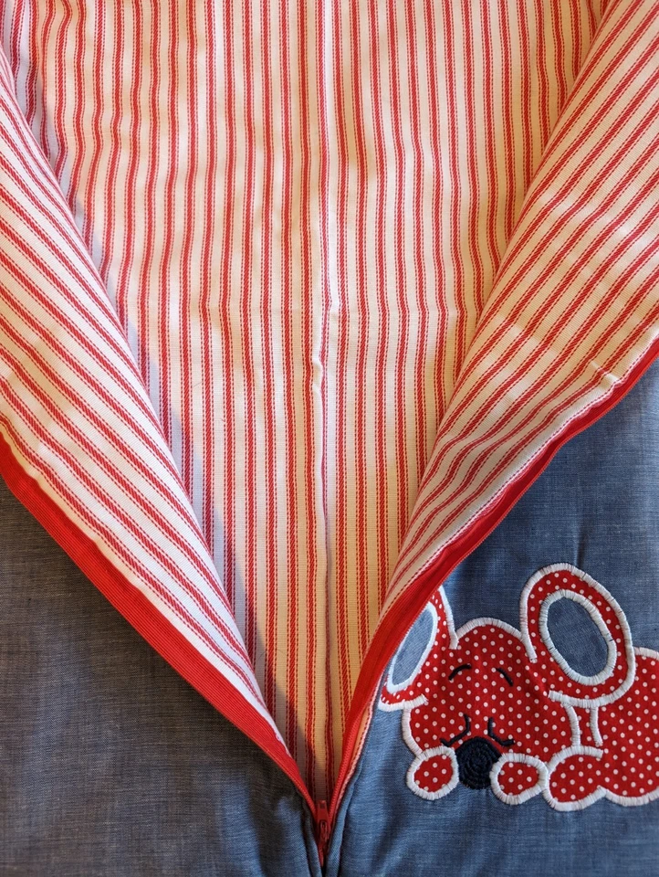 Acogedor saco de dormir abuela vintage para bebé recién nacido sesión de fotos estilista años 80 Foto 4 de 4