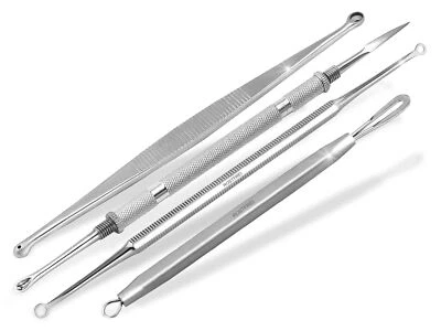 Mitesser-Entferner Komedonenquetscher 4er-Profi-Set