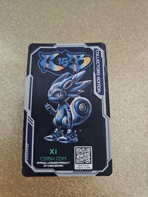 Chris brown X1 Vape (Mini) Card/Flavor List~Collectors Edition. CB15K-Free Ship