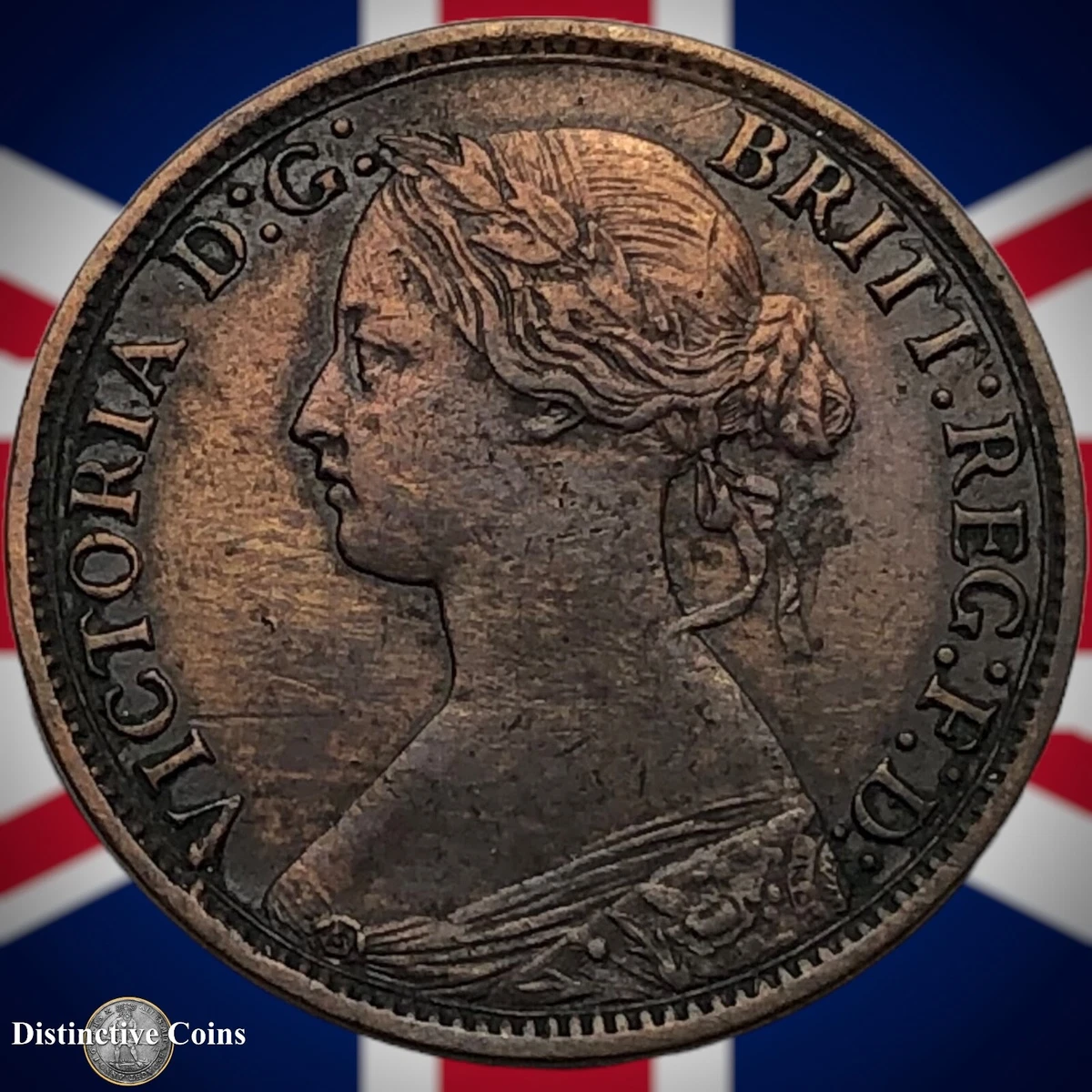 Great Britain 1864 Farthing 1/4d GB3507 | eBay
