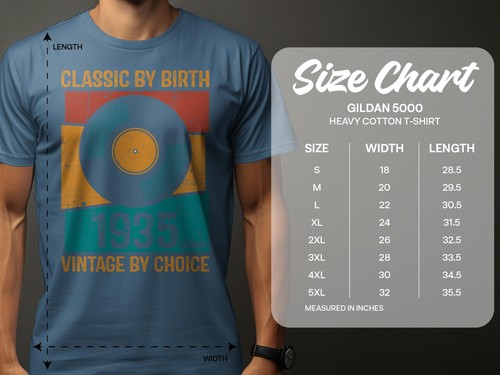 90th Birthday Men's T-Shirt Born 1935 Vintage Legend Gift for Dad Grandpa Retro - Picture 4 of 7
