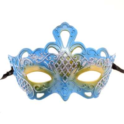 Klassische venezianische zweifarbige Glitzer-Maskeradenmaske - ideal für Kostümpartys
