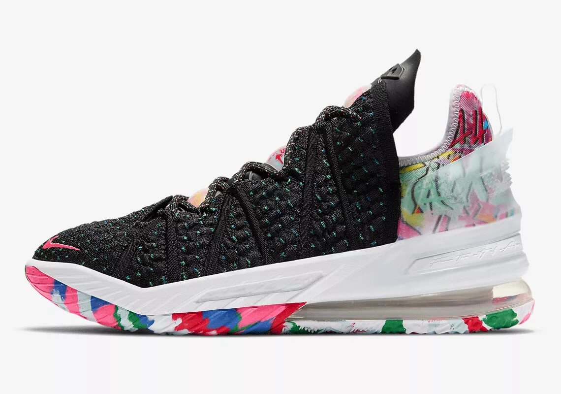 Nike LeBron XVIII 18 Black Pink White James Gang Basketball CQ9283