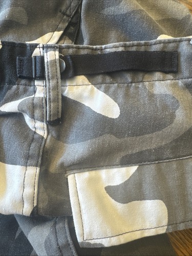 Vintage Propper Combat Trousers Reg White & Gray Camo Cargo Pants Size Large - Picture 12 of 12