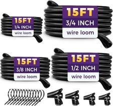 Automotive Wire Loom Flame Retardant Split Wire Loom Tubing Assortment Wiring Lo