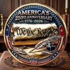 USA 250th Anniversary Coin Veteran Tribute Liberty Bell Eagle 1776–2026