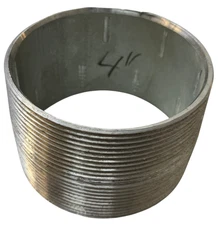 4_ X Close MNPT Pipe Nipple Galvanized Steel