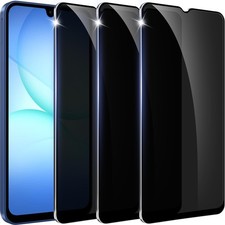 3-Pack Clear / Privacy Tempered Glass Screen Protector For Samsung A17 6.7 inch
