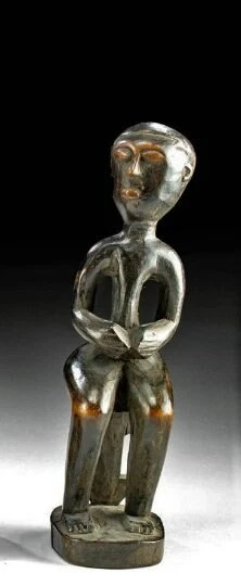 19th Cent. Borneo Dayak Figure w/ COA 9" Kalimantan Dayak peoples, Bahau piece - Image 2 of 4