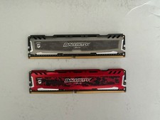 Crucial Ballistix Sport 16 GB (2x8 GB) DDR4 3000 MHz CL15 Desktop RAM Rosso