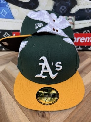 Authentic Damn Pigeon New Era Jon Double Dove Oakland A s OG Fitted 7 1/4 Rare